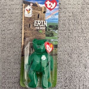 Ty Erin the Bear - Vibrant Green Plush